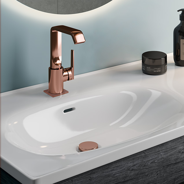 VitrA Suit Lavabo Bataryası Bakır Modern Banyo